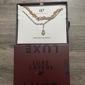 Bomb party NEW Luxe Layers necklace. Queen of My Heart RBP6556